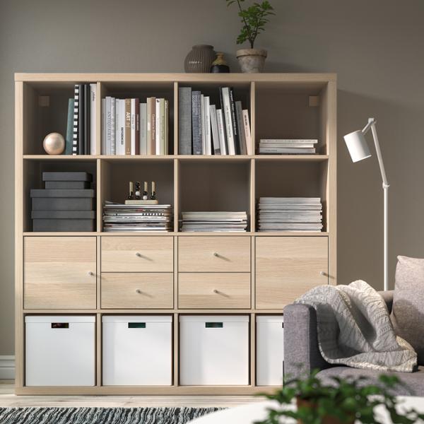 Стеллаж Ikea Kallax 147 x 147 x 39см cm / ЛДСП / Выбеленный дуб photo 4