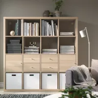 Стеллаж Ikea Kallax 147 x 147 x 39см cm / ЛДСП / Выбеленный дуб photo 4