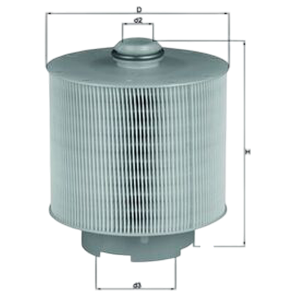 Filtru de aer Mahle LX 1006/1D MHL-LX 1006/1D photo 2