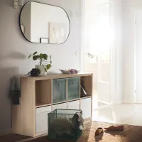 Etajeră Ikea Kallax 147 x 77 x 39 cm / PAL / Whitewashed Oak photo 7