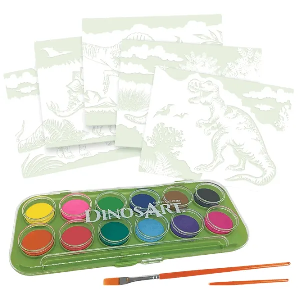 Vopsea de artă DinosArt Magic Watercolor  / 12 photo 1