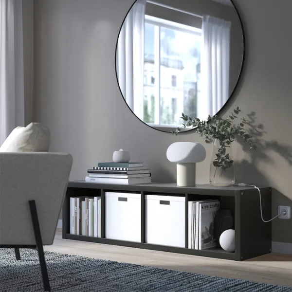 Стеллаж Ikea Kallax 147 x 42 x 39см cm / ЛДСП / Черный Коричневый photo 4