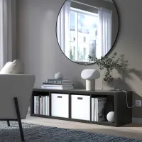 Стеллаж Ikea Kallax 147 x 42 x 39см cm / ЛДСП / Черный Коричневый photo 4