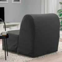 Fotoliu extensibil Ikea Lycksele Havet Black Gray photo 4