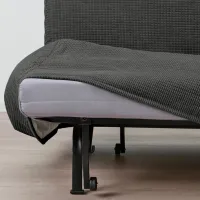 Fotoliu extensibil Ikea Lycksele Havet Black Gray photo 5