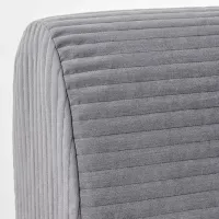 Fotoliu extensibil Ikea Lycksele Havet Black Light Gray photo 6