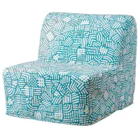 Fotoliu extensibil Ikea Lycksele Havet Black Multicolor