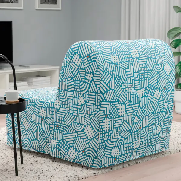 Fotoliu extensibil Ikea Lycksele Lovas Black Multicolor photo 3 Fotoliu extensibil Ikea Lycksele Lovas Black Multicolor photo 3