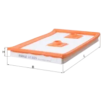 Воздушный фильтр Mahle LX 3525 MHL-LX 3525