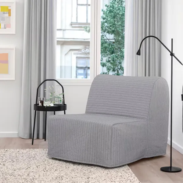 Раскладной кресло Ikea Lycksele Lovas Черный Серый photo 2 Раскладной кресло Ikea Lycksele Lovas Черный Серый photo 2