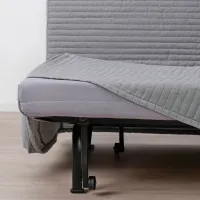 Fotoliu extensibil Ikea Lycksele Lovas Black Gray photo 5