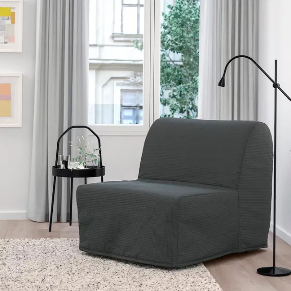 Раскладной кресло Ikea Lycksele Lovas Черный Тёмно-серый photo 2 Раскладной кресло Ikea Lycksele Lovas Черный Тёмно-серый photo 2