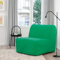 Fotoliu extensibil Ikea Lycksele Murbo Black Green photo 2