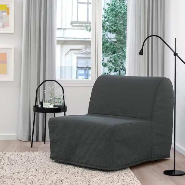 Раскладной кресло Ikea Lycksele Murbo Черный Тёмно-серый photo 2