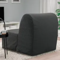 Fotoliu extensibil Ikea Lycksele Murbo Black Dark Gray photo 3