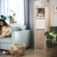 Стеллаж Ikea Kallax 147 x 42 x 39см cm / ЛДСП / Выбеленный дуб photo 3