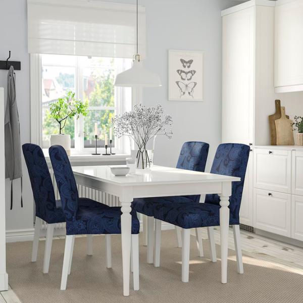 Masă de bucătărie extensibilă Ikea Ingatorp PAL/ White photo 2