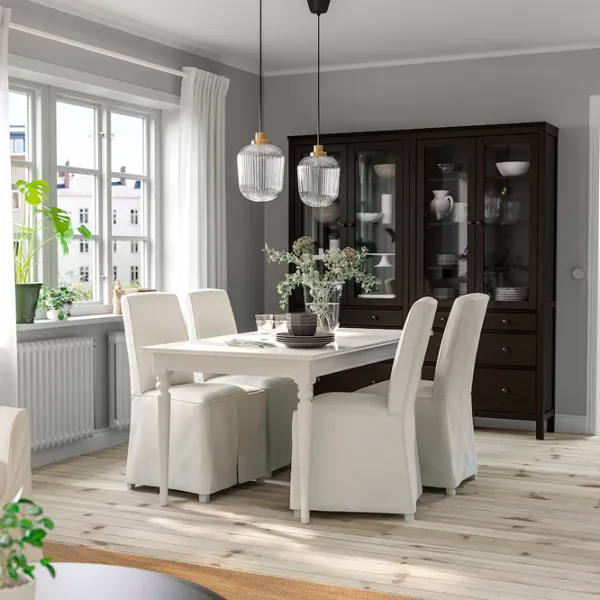 Masă de bucătărie extensibilă Ikea Ingatorp PAL/ White photo 4