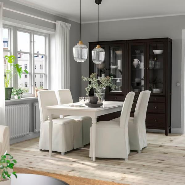 Masă de bucătărie extensibilă Ikea Ingatorp PAL/ White photo 4