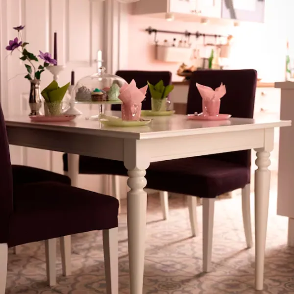 Masă de bucătărie extensibilă Ikea Ingatorp PAL/ White photo 5