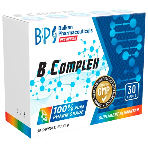 Vitamine Balkan Pharmaceuticals B complex 30 photo 1 Vitamine Balkan Pharmaceuticals B complex 30 photo 1