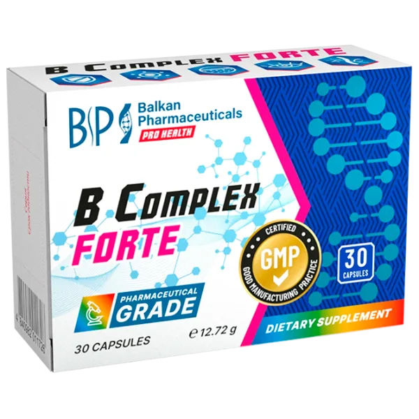 Витамины Balkan Pharmaceuticals B complex Forte 30 photo 1 Витамины Balkan Pharmaceuticals B complex Forte 30 photo 1