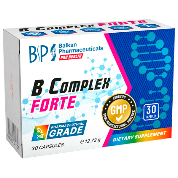 Витамины Balkan Pharmaceuticals B complex Forte 30 photo 1 Витамины Balkan Pharmaceuticals B complex Forte 30 photo 1