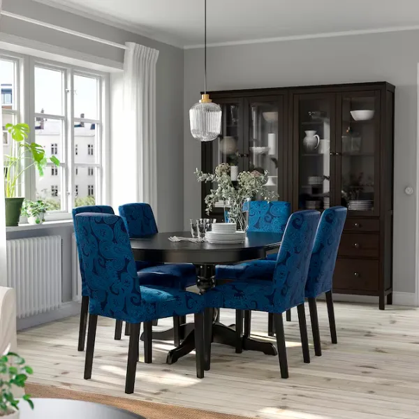 Masă de bucătărie extensibilă Ikea Ingatorp PAL/ Black photo 5