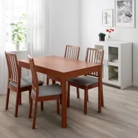 Кухонный стол раскладной Ikea Ekedalen ДСП/ Коричневый photo 2