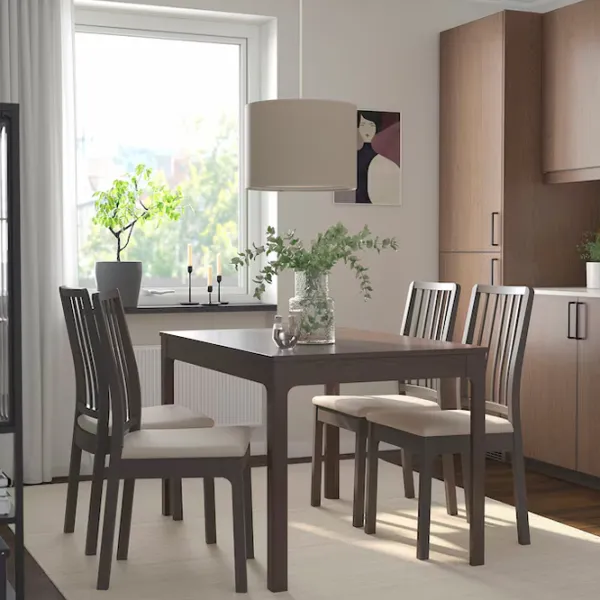 Masă de bucătărie extensibilă Ikea Ekedalen PAL/ Dark Brown photo 2 Masă de bucătărie extensibilă Ikea Ekedalen PAL/ Dark Brown photo 2