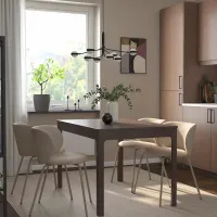 Masă de bucătărie extensibilă Ikea Ekedalen PAL/ Dark Brown photo 3