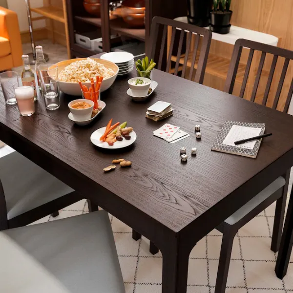 Masă de bucătărie extensibilă Ikea Ekedalen PAL/ Dark Brown photo 8 Masă de bucătărie extensibilă Ikea Ekedalen PAL/ Dark Brown photo 8