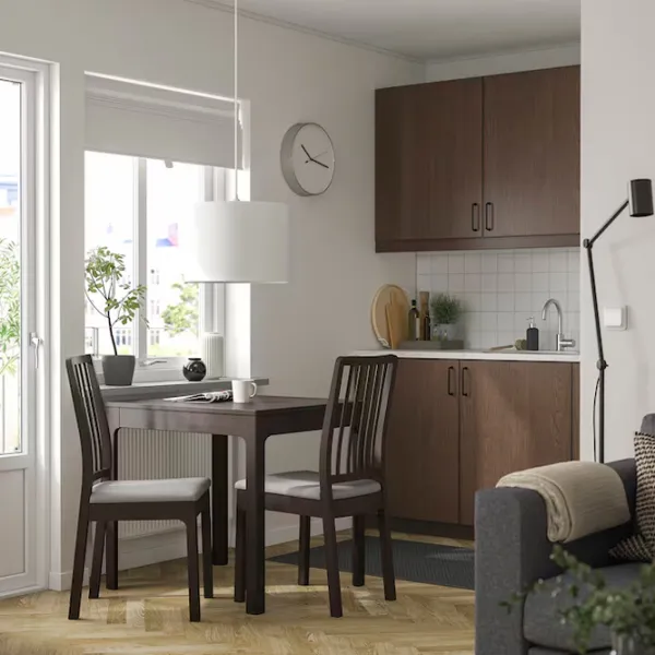 Кухонный стол раскладной Ikea Ekedalen ДСП/ Тёмно-коричневый photo 2