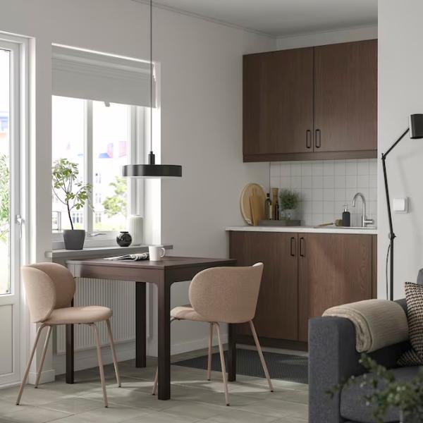 Кухонный стол раскладной Ikea Ekedalen ДСП/ Тёмно-коричневый photo 3