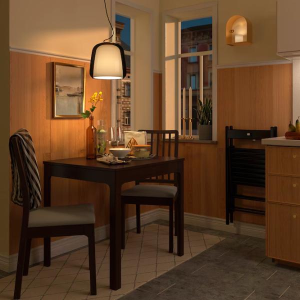 Кухонный стол раскладной Ikea Ekedalen ДСП/ Тёмно-коричневый photo 4