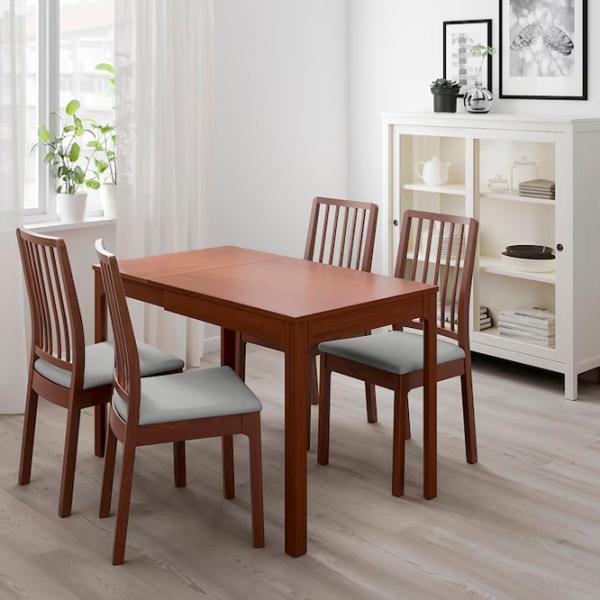 Кухонный стол раскладной Ikea Ekedalen ДСП/ Коричневый photo 3