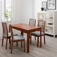 Masă de bucătărie extensibilă Ikea Ekedalen PAL/ Brown photo 3