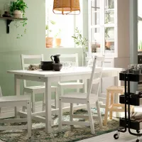 Masă de bucătărie extensibilă Ikea Nordviken PAL/ White photo 3