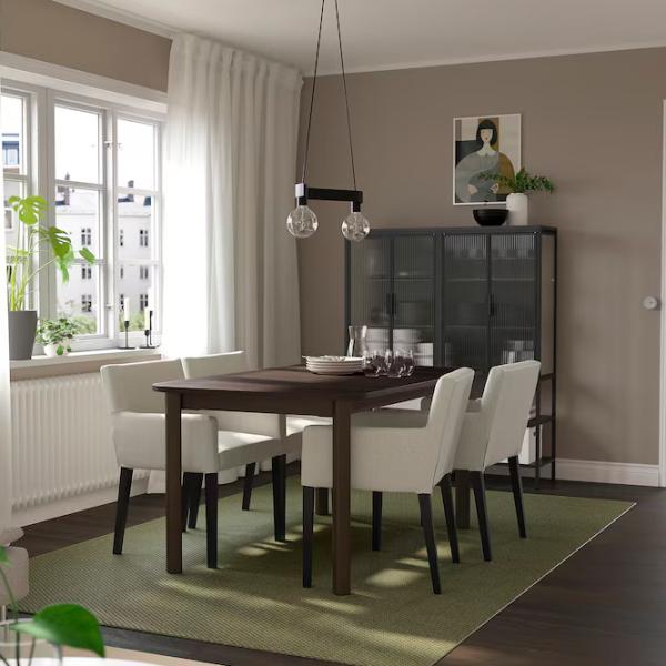 Masă de bucătărie extensibilă Ikea Strandtorp PAL/ Brown photo 5