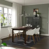 Кухонный стол раскладной Ikea Strandtorp ДСП/ Коричневый photo 6