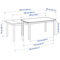 Кухонный стол раскладной Ikea Strandtorp ДСП/ Коричневый photo 8