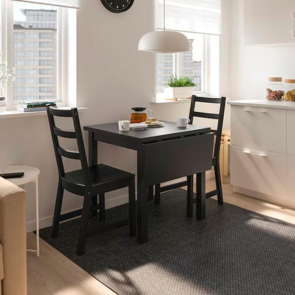 Кухонный стол cкладнои Ikea Nordviken ДСП/ Черный photo 2