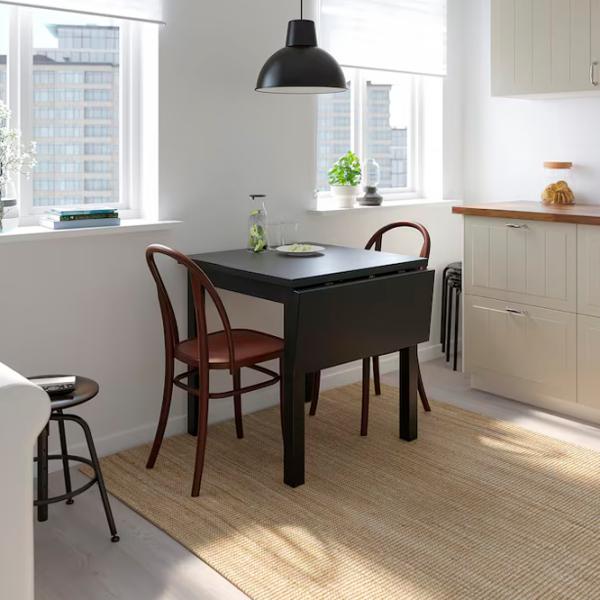 Кухонный стол cкладнои Ikea Nordviken ДСП/ Черный photo 4