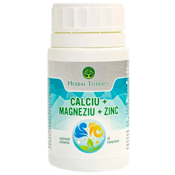Vitamine și minerale Herbal Therapy Ca+Mg+Zn 60 photo 1 Vitamine și minerale Herbal Therapy Ca+Mg+Zn 60 photo 1