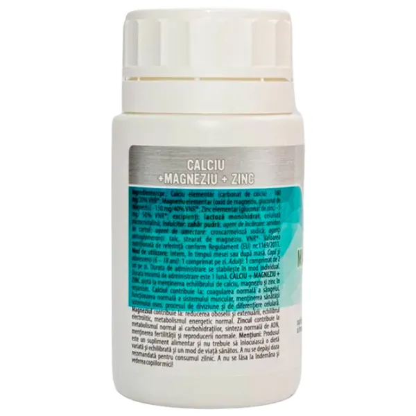 Vitamine și minerale Herbal Therapy Ca+Mg+Zn 60 photo 2 Vitamine și minerale Herbal Therapy Ca+Mg+Zn 60 photo 2