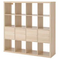 Стеллаж Ikea Kallax 147 x 147 x 39см cm / ЛДСП / Выбеленный дуб