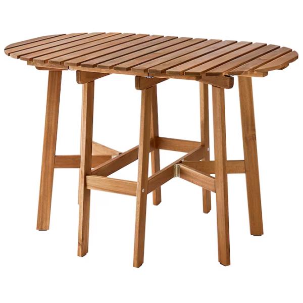 Masă de bucătărie extensibilă Ikea Askholmen masiv de acacia/ Brown photo 1