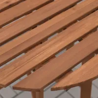 Кухонный стол раскладной Ikea Askholmen массив акации/ Коричневый photo 2