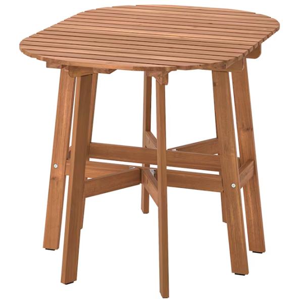 Masă de bucătărie extensibilă Ikea Askholmen masiv de acacia/ Brown photo 3