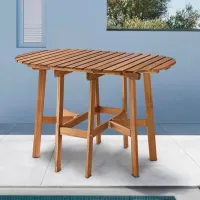 Кухонный стол раскладной Ikea Askholmen массив акации/ Коричневый photo 4